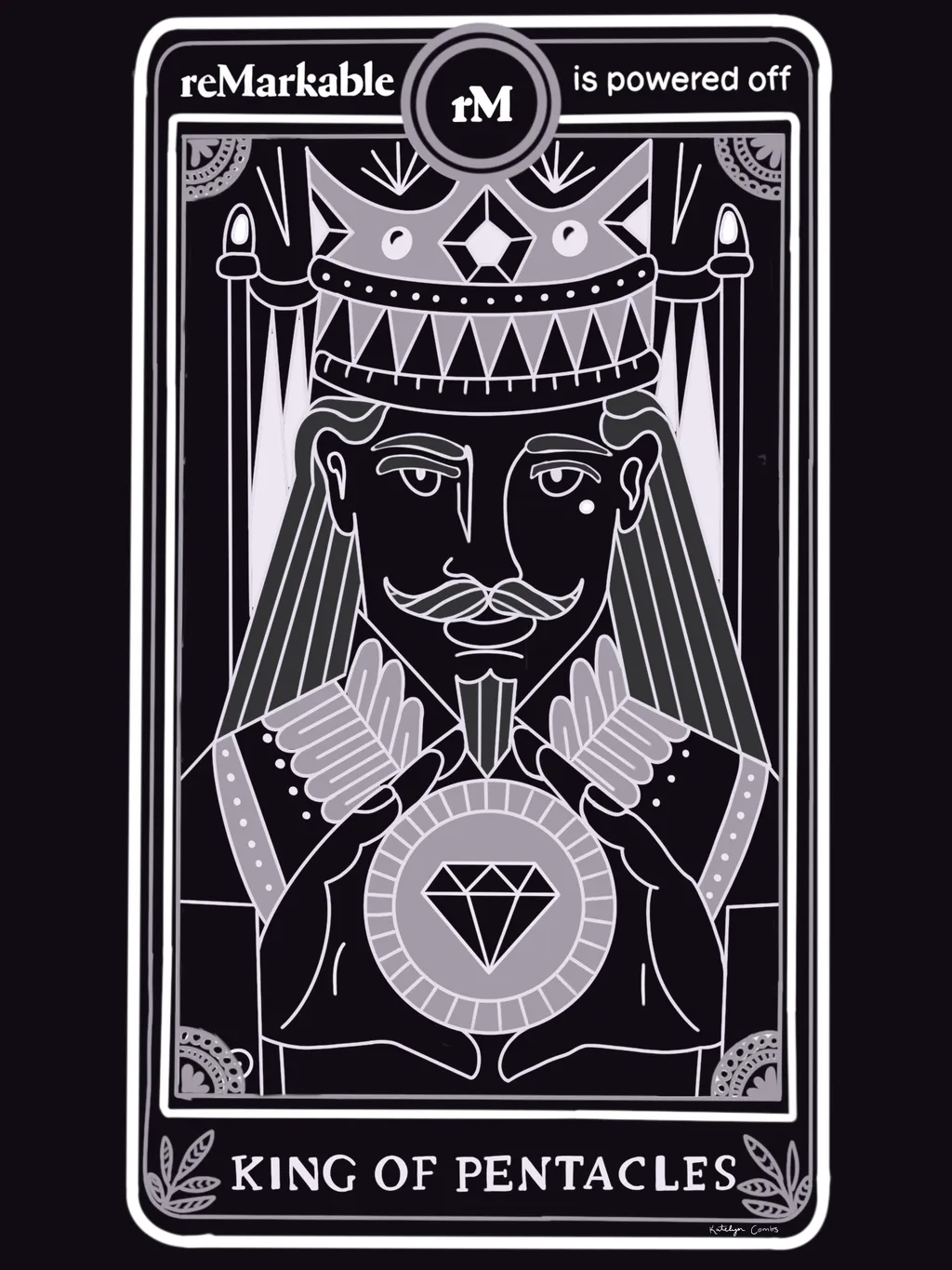 King of Pentacles tarot card illustration