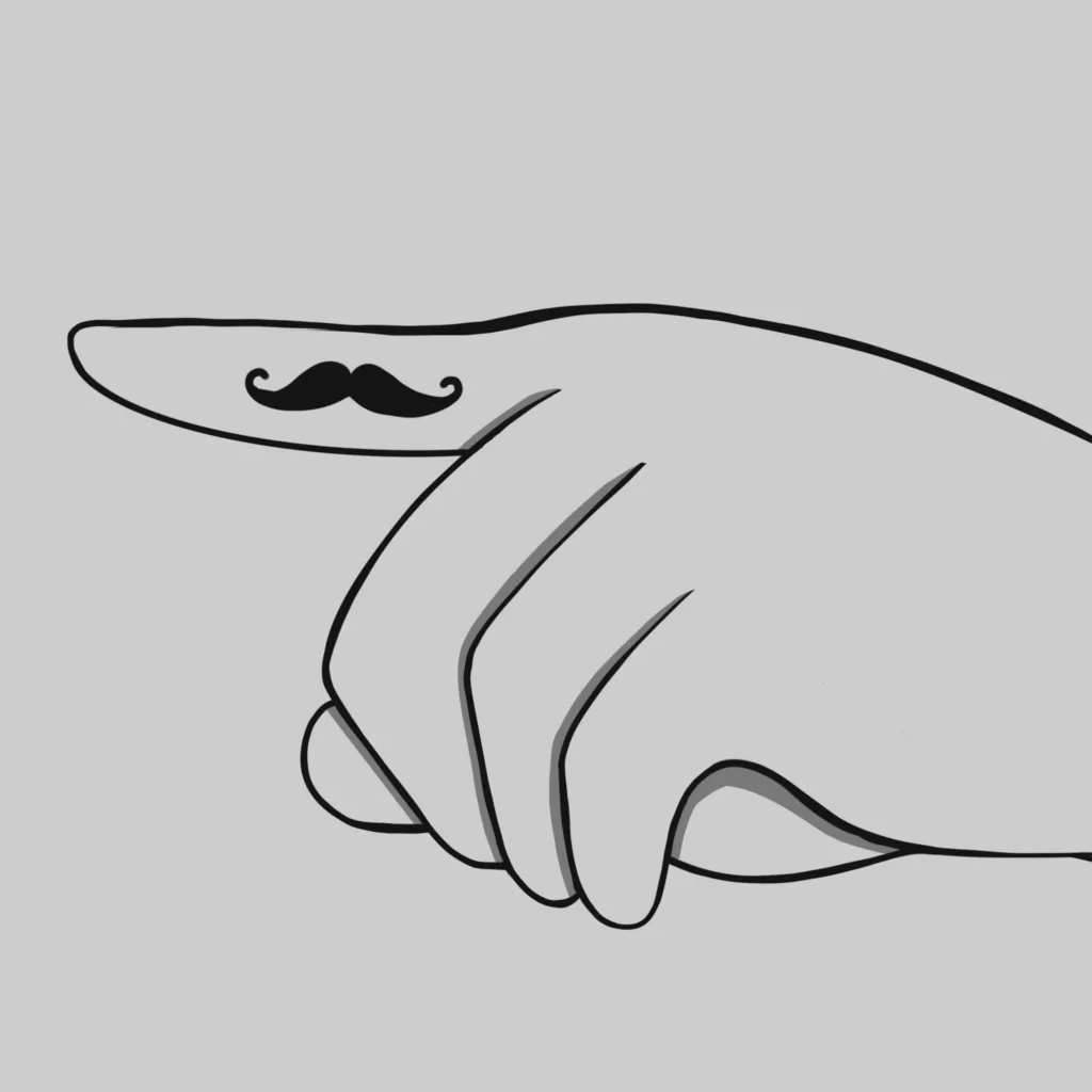 "Mustache" Inktober 2025